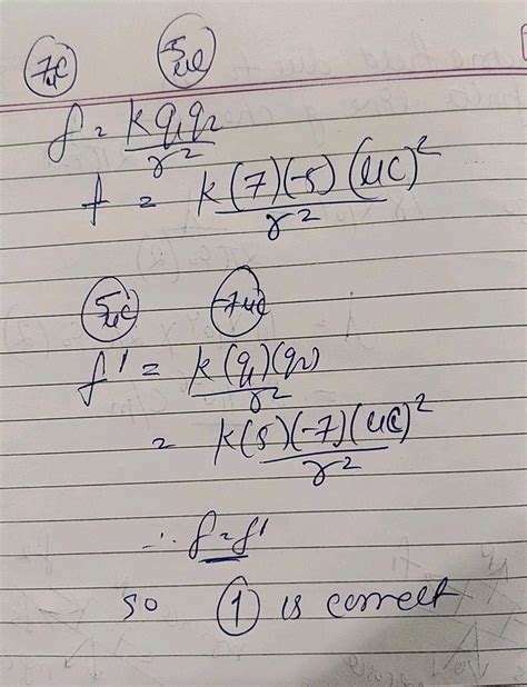 Two Point Charges Of 2c And 6c Attract Each Other With A Force Of 12n