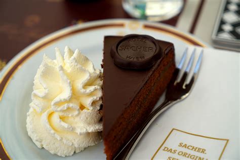 A Sachertorte At The Sacher Hotel R Foodporn