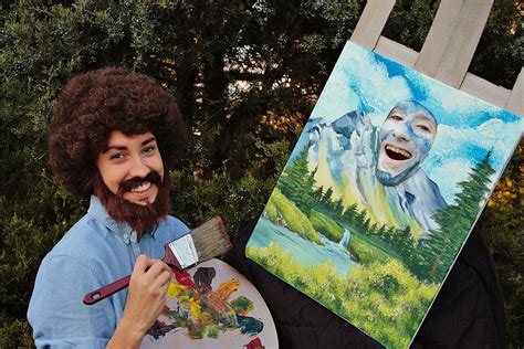bob ross halloween couples costume 2