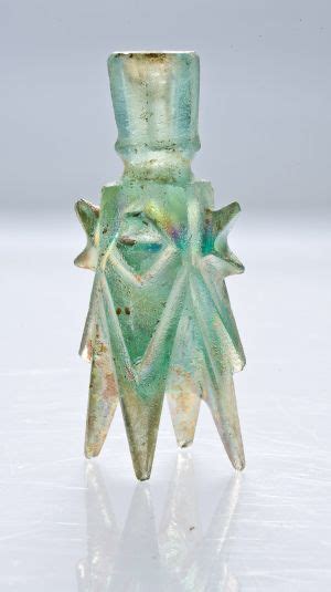 Molar Flask Tulunid Or Fatimid Egypt 9th 10th Century Antique Glass Antique Bottles