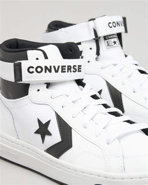 Shop Converse Chuck Taylor Pro Blaze V2 Mid Shoes In White/black/white ...