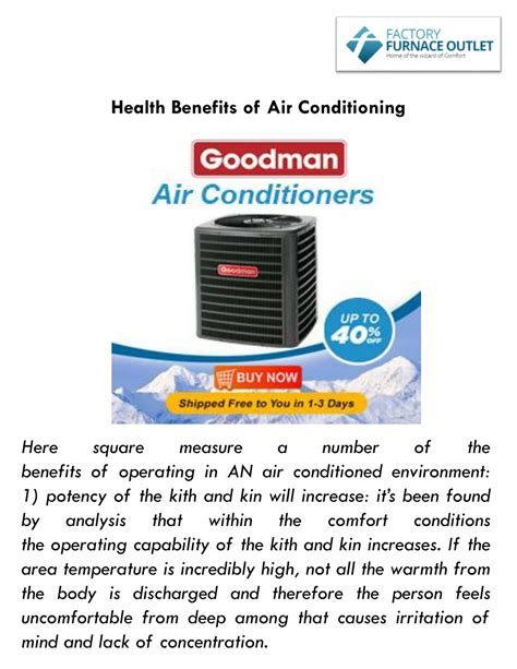 Ppt Health Benefits Of Air Conditioning Powerpoint Presentation Free