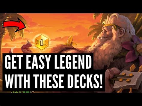 The 5 REAL BEST DECKS To Get LEGEND In Standard And Wild Hearthstone