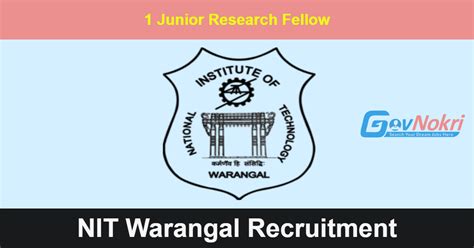 Nit Warangal Recruitment 2024 Apply Online For Jobs Notification