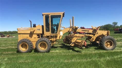 Lot 38 1989 Champion 740 Motor Grader Unreserved Lot 38 Youtube