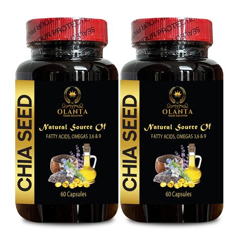 CHIA SEED OIL SUPPLEMENT - Support Immunity system, Chia Seed Based EPA ...