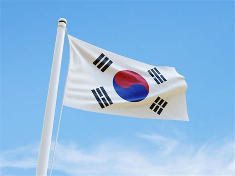 Bandeira Da Coreia Do Sul PSD Premium