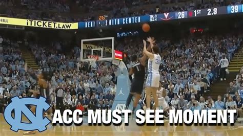 UNC S Pete Nance Caps Off Big 1st Half With Improbable Buzzer Beating