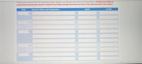 Solved Presented Below Are Selected Transactions Of Blue Chegg