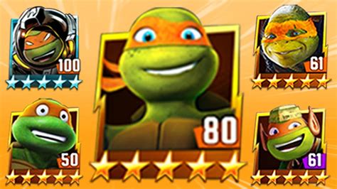 TMNT Legends Michelangelo S Team Gameplay YouTube