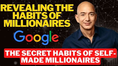 The Secret Habits Of Self Made Millionaires Youtube