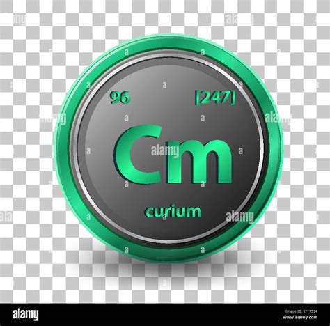 Curiumchemical Element Chemical Symbol With Atomic Number And Atomic