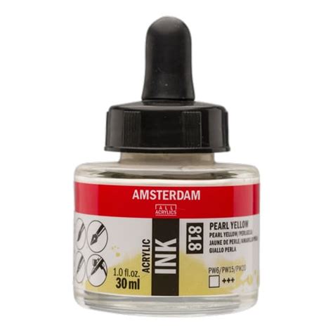 Amsterdam Acrylic Ink Bottle Ml Pearl Yellow Michaels