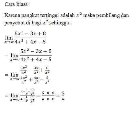 5 Contoh Soal Limit Fungsi Gurunda