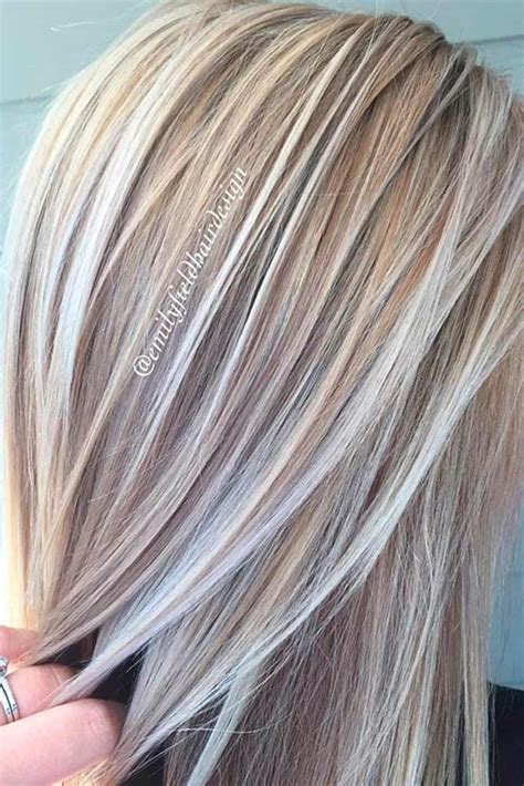 Dark Hair Rinse Platinum Blonde Hair With Highlights And Lowlights