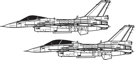 F 16 Jet Vector Images (over 110)