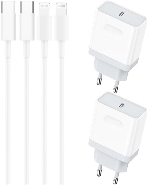 Pack Ladekabel Und Schnellladeger T F R Iphone Plus