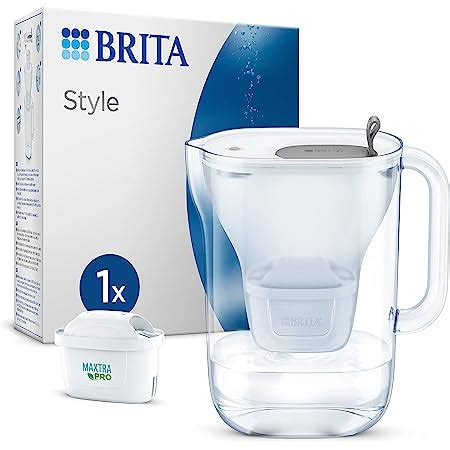 BRITA Carafe En Verre Bleue 2 5L Inclus 3 Cartouches Filtrantes BRITA