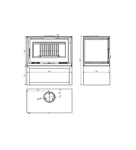 ESTUFA DE LEÑA FM M 180 LK SIN TURBINAS 12 8 Kw DISNER