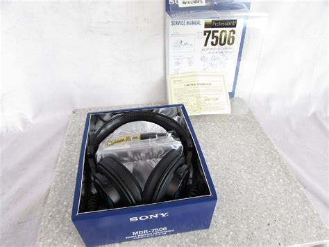 Yahooオークション Sony ソニー モニターヘッドホン Mdr 7506 箱付