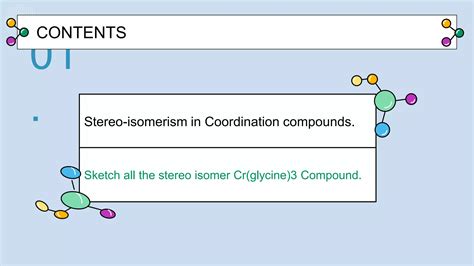 Stereoisomerism In Co Ordination Chemistry Pptx