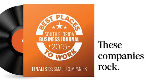 South Floridas Best Places To Work Small Company Finalists Announced