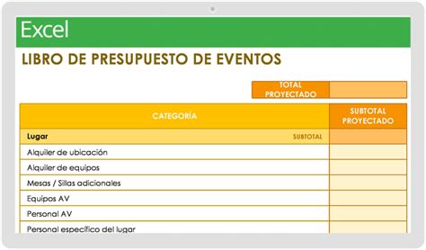 Plantillas Gratuitas De Presupuesto Para Eventos Smartsheet