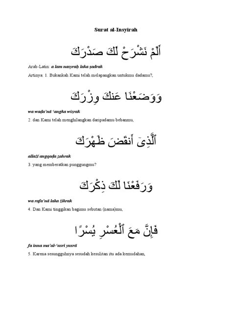 Surat Al-Insyirah | PDF