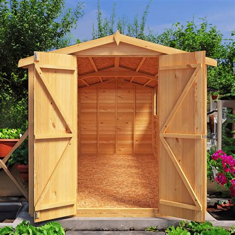 Shire 12 X 6ft Double Door Dip Treated Overlap Apex Shed Wilko