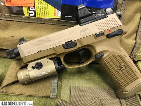 ARMSLIST For Sale FN FNX Tactical 45 FDE With Or Without Extras