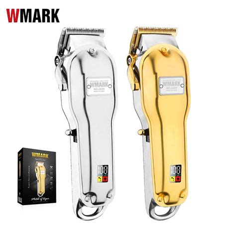 Wmark Ng B Wireless Metal Hair Clipper With Lcd Display Mah