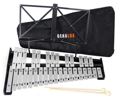 Gearlux Note Glockenspiel Bell Set With Carrying Bag Reverb