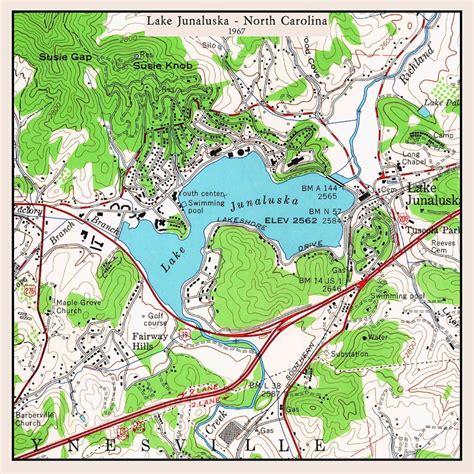 Map Of Lake Junaluska Torie Harmonia