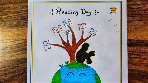 How To Draw Reading Day Drawing Vayana Dinam Poster Drawing National