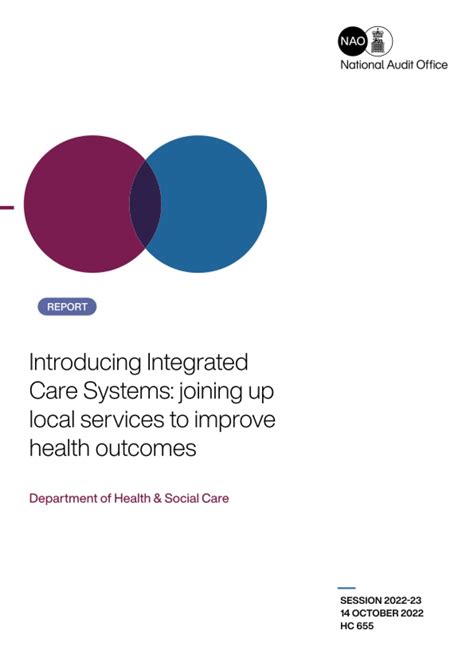 Introducing Integrated Care Systems: joining up local services to ...
