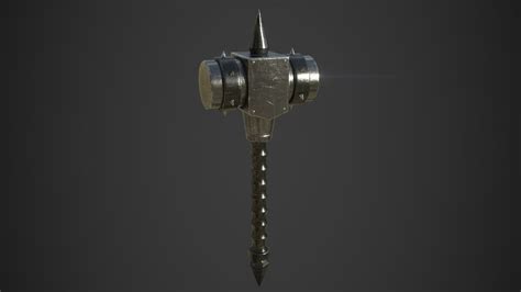 Billy Jackman 3d Environment Artist For Games The Mighty Mallet Steel Warhammer Fantasy Weapon