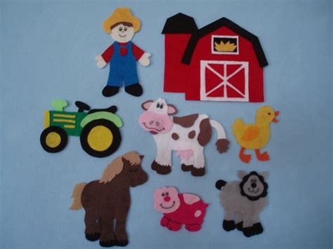 Old Mcdonalds Farm Felt Board Story By Jillypoocreations On Etsy