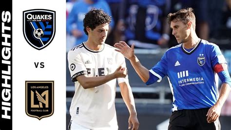 Highlights San Jose Earthquakes Vs Lafc August Youtube