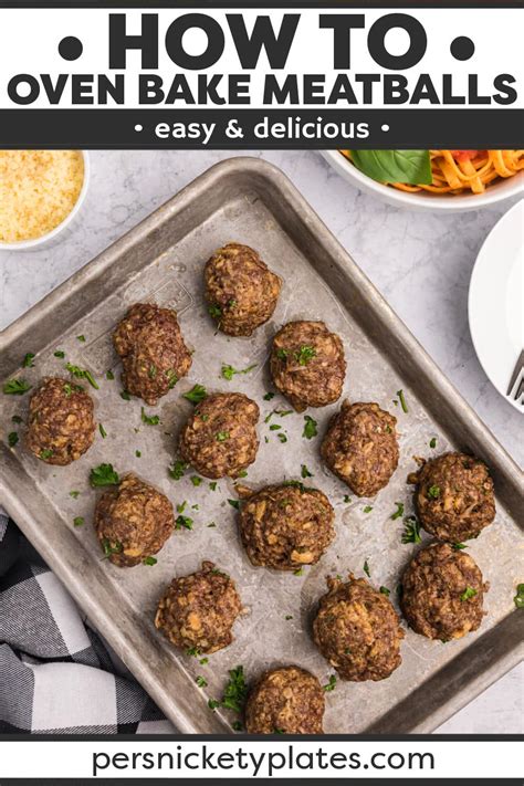 Easy Oven Baked Meatballs