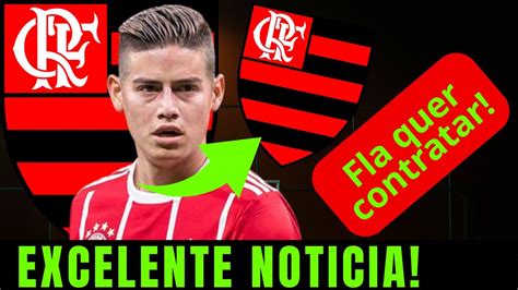 URGENTE NOTICIAS DO FLAMENGO Flamengo busca reforço e James