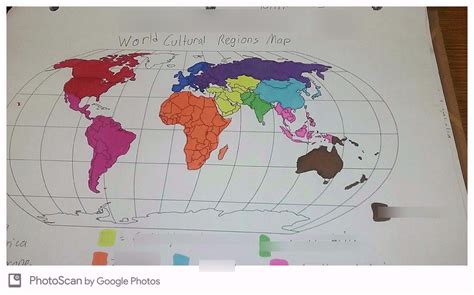 World Cultural Regions Map Diagram Quizlet