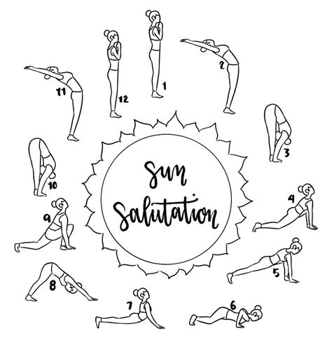 Printable Sun Salutation Chart - Printable Word Searches