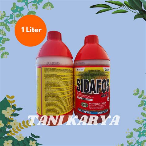 Jual Herbisida Sidafos Sl Liter Shopee Indonesia