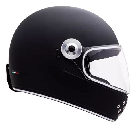 Capacete Custom Bieffe Uno Classic Preto Fosco Parcelamento Sem Juros