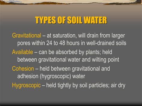 Ppt Soil Water Powerpoint Presentation Free Download Id1313458