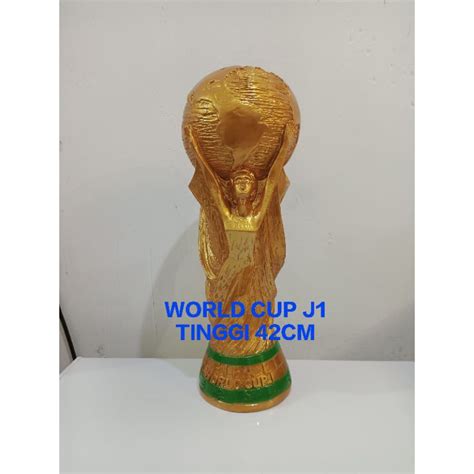 Jual PROMO PIALA DUNIA TROPHY WORLD CUP FIBER TINGGI 42CM J1 TB