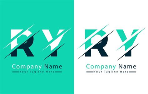 Premium Vector Ry Letter Logo Vector Design Concept Elements