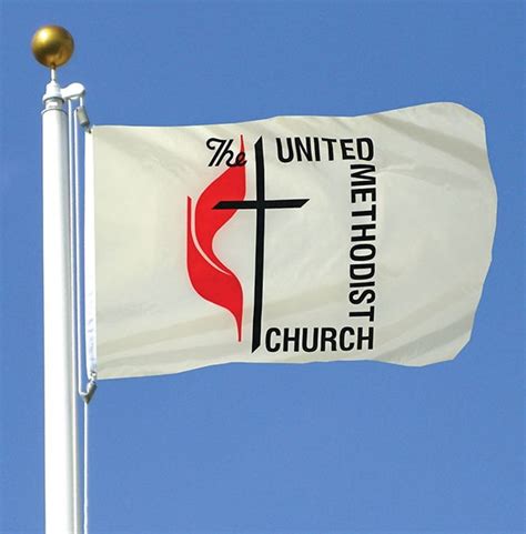 United Methodist Flag W Grommets 3 X 5 Nylon