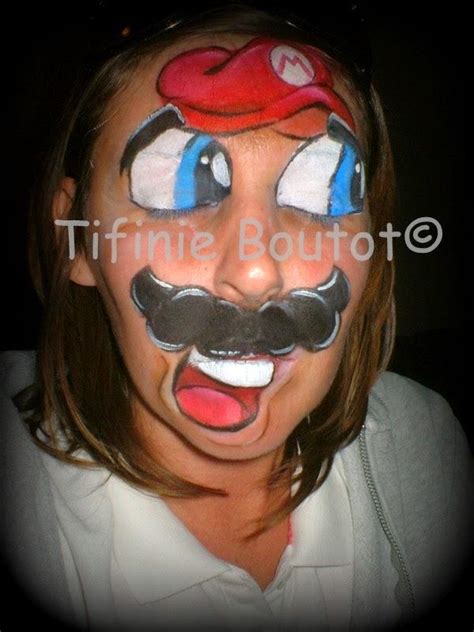 Mario Face Painting