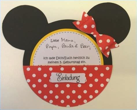 Gut Aussehen Minnie Maus Einladungskarten Einladungskarte